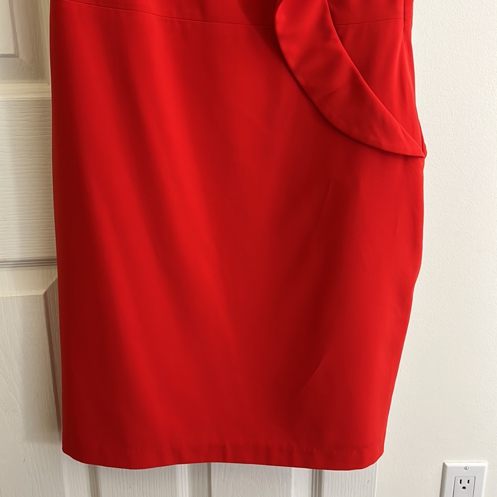 Dalia Orange Ruffled Dress - Picture 4 of 11